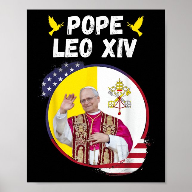 Póster León Xiv, Habemus Papam, católico (Frente)