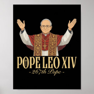 Póster León Xiv Iglesia Católica Bendición