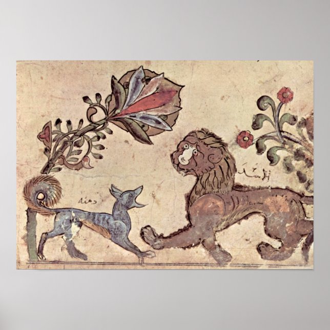 Póster León y Dimna Chaqueta de Kais Salman (Frente)