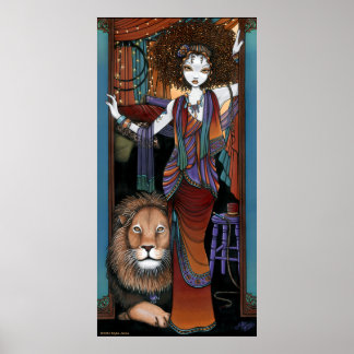 Póster Leona Levon Bohemian Circus Lion Tamer Fae Poster