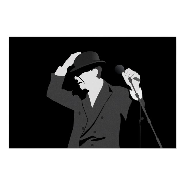 Póster Leonard Cohen (Anverso)