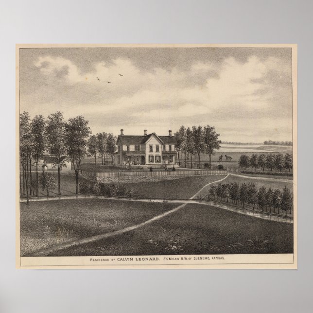 Póster Leonard residence, Quenemo, Kansas (Frente)