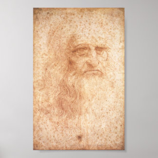 Póster Leonardo da Vinci Autoretrato Poster c. 1513