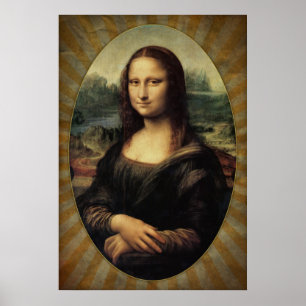 Póster Leonardo da Vinci - Mona Lisa