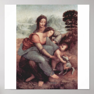 Póster Leonardo Da Vinci Painting circa 1510