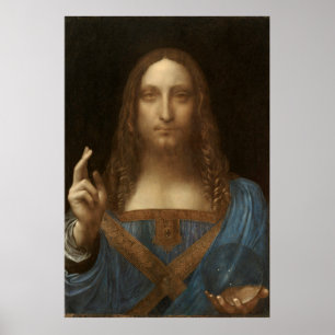 Póster Leonardo Da Vinci - Salvator Mundi