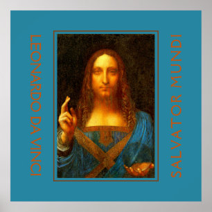 Póster LEONARDO DA VINCI SALVATOR MUNDI Bella Artes