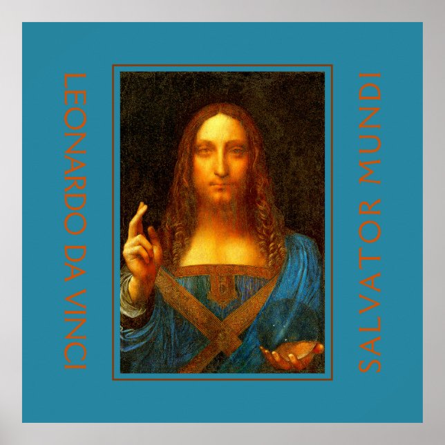 Póster LEONARDO DA VINCI SALVATOR MUNDI Bella Artes (Frente)