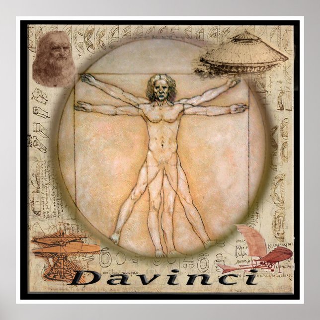 Póster Leonardo Davinci poster (Frente)