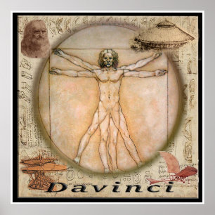 Póster Leonardo Davinci poster