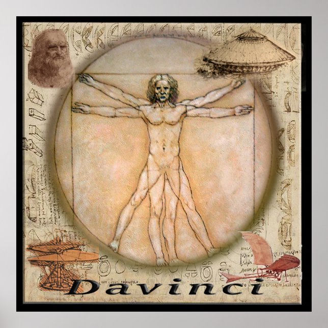 Póster Leonardo Davinci poster (Frente)