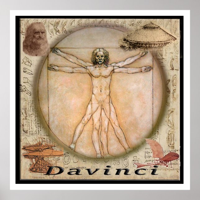 Póster Leonardo Davinci poster (Frente)