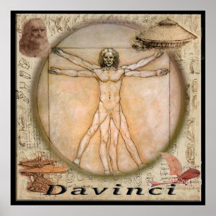 Póster Leonardo Davinci poster