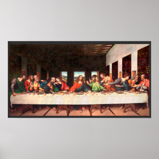 Póster Leonardo's Last Supper painting recreated