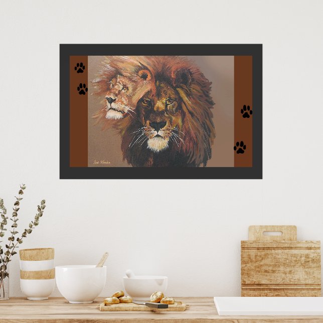 Póster - Leones (Cocina)