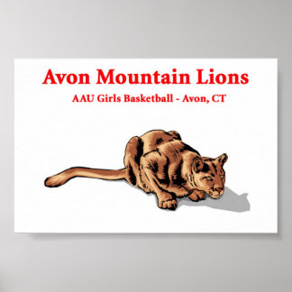 Póster Leones de la Montaña Avon - Poster del Club de Bal