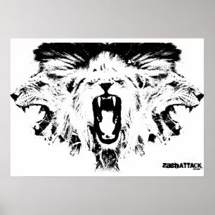 Póster Leones de RAWR