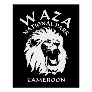 Póster Leones Del Parque Nacional De Waza - Camerún