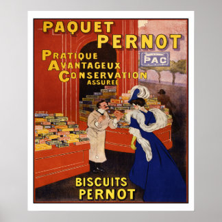 Póster Leonetto Cappiello 1905 Biscuits Pernot