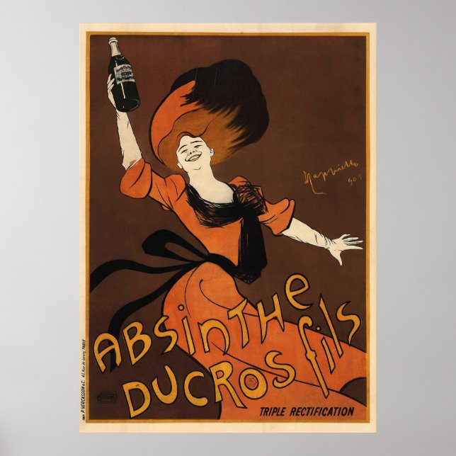 Póster Leonetto Cappiello Absinthe Ducros Fils (Frente)