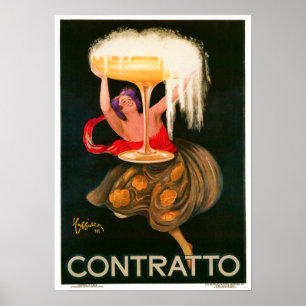 Póster Leonetto Cappiello Contratante Publicidad de licor