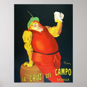 Póster Leonetto Cappiello La Cruz del Campo Beer AD