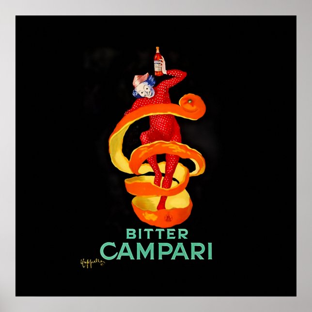 Póster Leonetto Cappiello Naranja amargo Poster de licor (Frente)