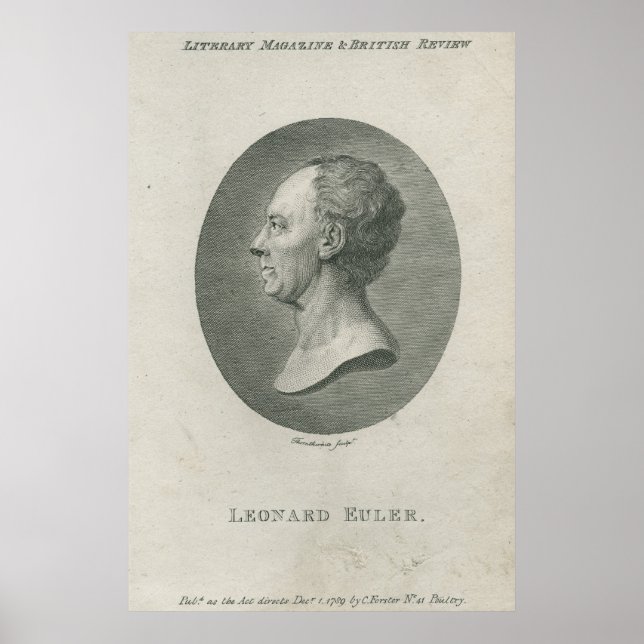 Póster Leonhard Euler (Frente)