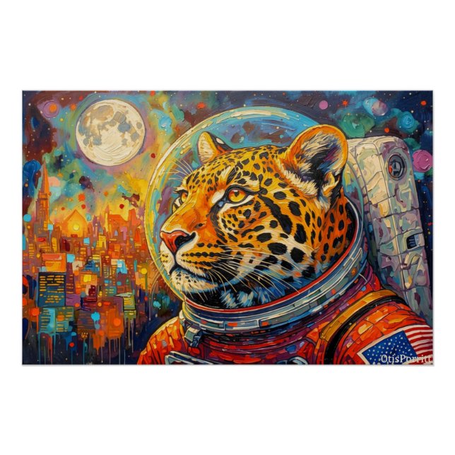 PÓSTER LEOPARD ASTRONAUT-VOLVIENDO A CASA 2 (Anverso)