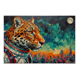 PÓSTER LEOPARD ASTRONAUTA-VOLVIENDO A CASA 10