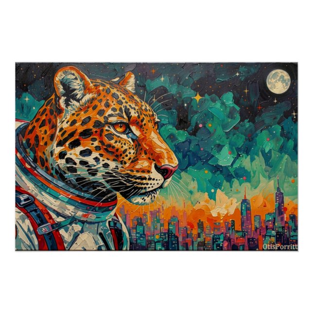 PÓSTER LEOPARD ASTRONAUTA-VOLVIENDO A CASA 10 (Anverso)