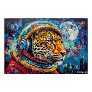 PÓSTER LEOPARD ASTRONAUTA-VOLVIENDO A CASA 12