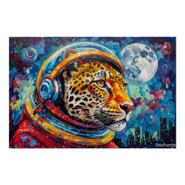 PÓSTER LEOPARD ASTRONAUTA-VOLVIENDO A CASA 12 (Anverso)