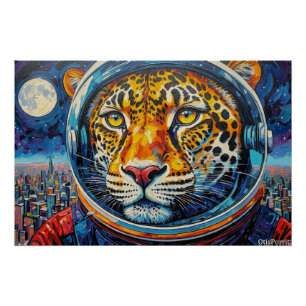 PÓSTER LEOPARD ASTRONAUTA-VOLVIENDO A CASA 14
