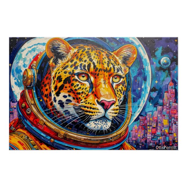 PÓSTER LEOPARD ASTRONAUTA-VOLVIENDO A CASA 6 (Anverso)