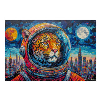 PÓSTER LEOPARD ASTRONAUTA-VOLVIENDO A CASA 7