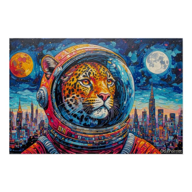 PÓSTER LEOPARD ASTRONAUTA-VOLVIENDO A CASA 7 (Anverso)