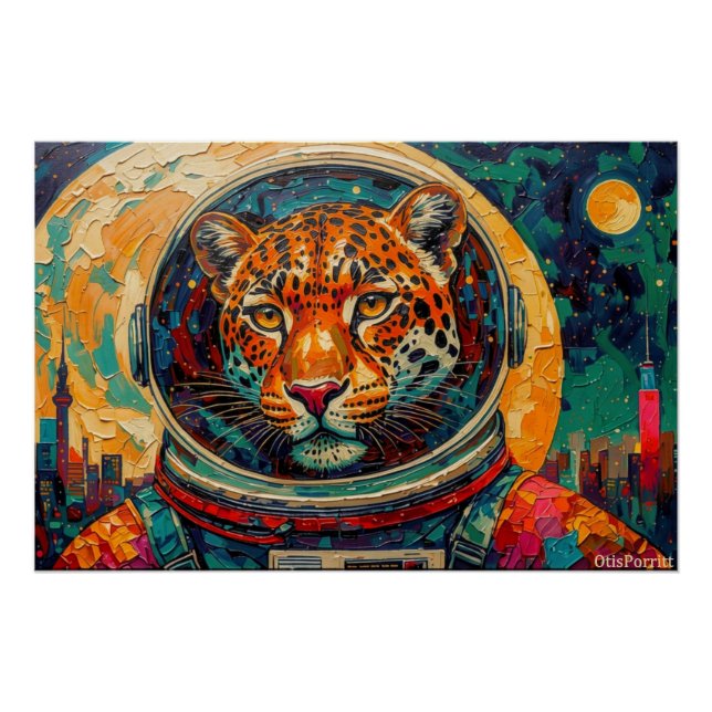 PÓSTER LEOPARD ASTRONAUTA-VOLVIENDO A CASA 9 (Anverso)
