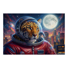 PÓSTER LEOPARD EN EL BORDE DE LA CIUDAD-3