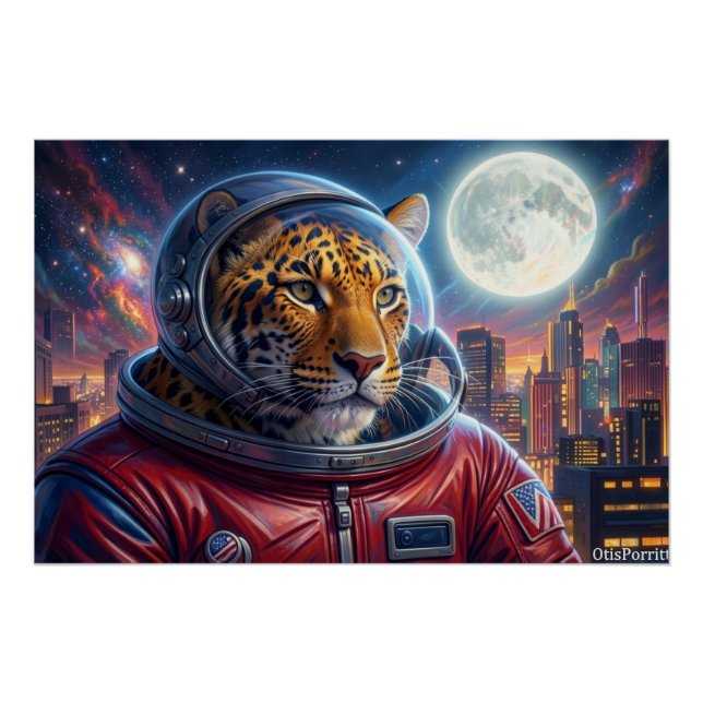 PÓSTER LEOPARD EN EL BORDE DE LA CIUDAD-3 (Anverso)