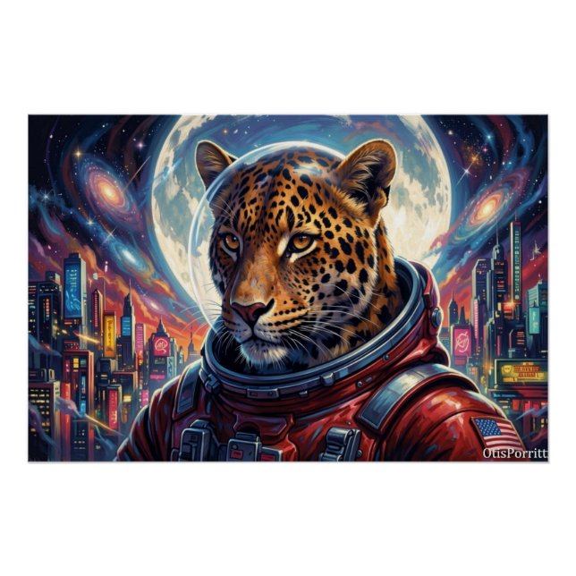 PÓSTER LEOPARD EN EL BORDE DE LA CIUDAD-4 (Anverso)