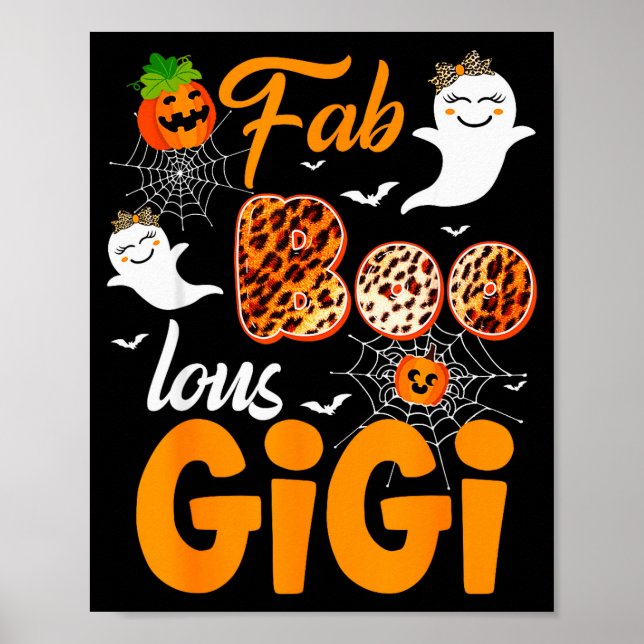 Póster Leopard Fab Boo Lous Gigi Soky Halloween Costume G (Frente)