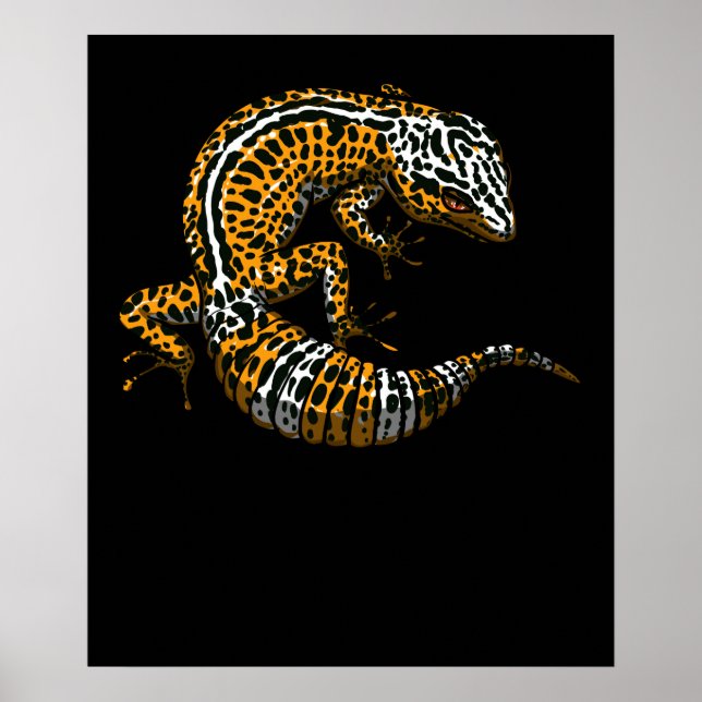 Póster Leopard Gecko Lizard Reptile (Frente)