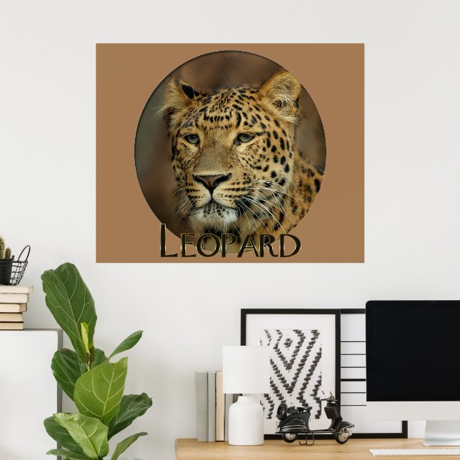 Póster Leopard Lovers Art (Oficina en casa)
