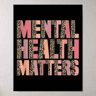 Póster Leopard Mental Health S Awareness Mes