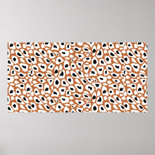 Póster Leopard pattern, african animal print design