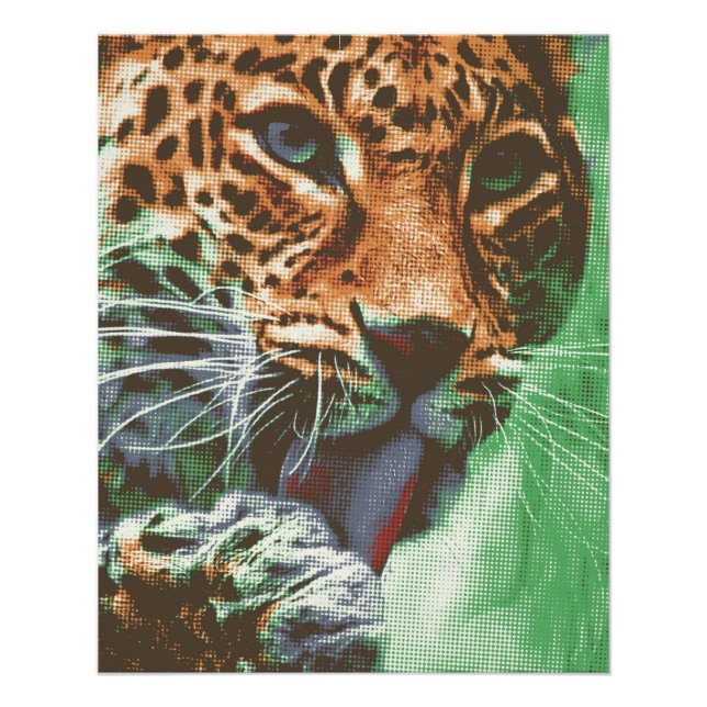 Póster Leopard Portrait (Anverso)