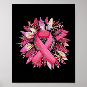 Póster Leopard Sunflowe
