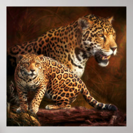 PÓSTER LEOPARD "WILD NIGHT"