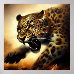 Póster Leopardo (11) Gato salvaje